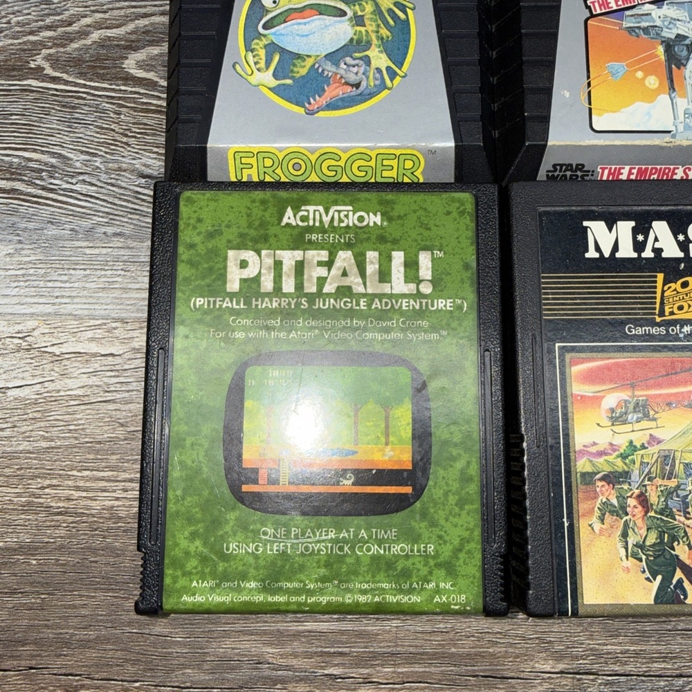 Atari 2600 Game Lot of 4 Pitfall MASH Star Wars Frogger Untested - Picture 3 of 7
